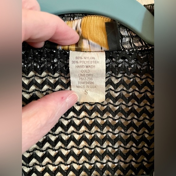 🌟HP🌟SILVER METALLIC OPEN KNIT CHAIN LOOK Vintage Pop Icon Mens Shirt Concert - Picture 7 of 12